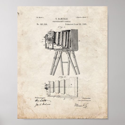 Fotokamera-Patent - Altes Aussehen Poster (Vorne)