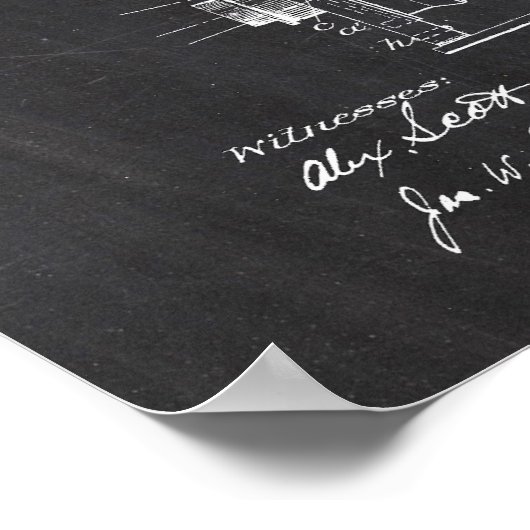 Fotokamera-Patent Poster (Ecke)