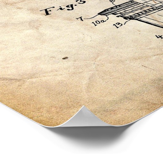 Fotokamera-Patent Poster (Ecke)