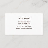 Fotokamera Roster Niedlich Moderne Visitenkarte (Rückseite)