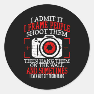 Fotokamera Runder Aufkleber