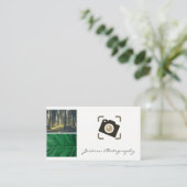 Fotokamera-Symbol für die Natur im Freien Visitenkarte (Stehend Vorderseite)