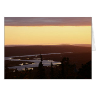 Fotokarte Abendstimmung am Kemijoki