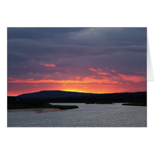 Fotokarte Abendstimmung am Ounasjoki