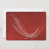 Fotokarte auf Weihnachten roten Hintergrund und Fu (Rückseite)