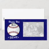 Fotokarte - Baseball für das neue Jahr Feiertagskarte (Vorne/Hinten)
