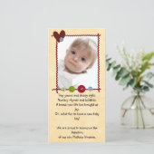 Fotokarte der Adoption Ankündigung (Stehend Vorderseite)