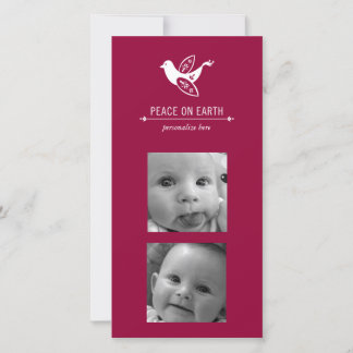 Fotokarte der Vertikale 2 Feiertagskarte