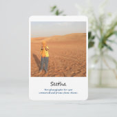 Fotokarte Einladung (Stehend Vorderseite)