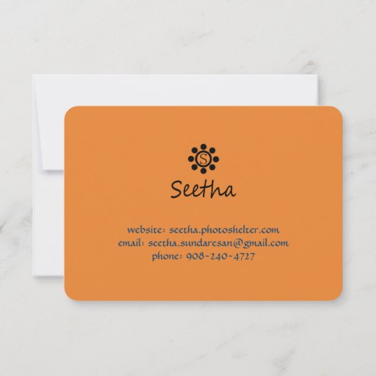 Fotokarte Einladung (Rückseite)