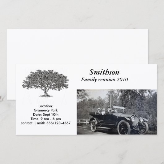 Fotokarte - Einladung (Vorne/Hinten)