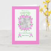 Fotokarte - Einladung der Mutter - Baby Girl (Gelbe Blume)