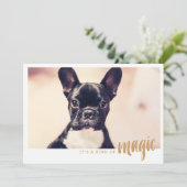 Fotokarte Es ist eine Art Magie (Stehend Vorderseite)