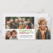 Fotokarte: Frohe Weihnachten mit 3 Foto Collage (Vorderseite)