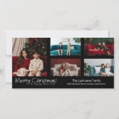 Fotokarte: Frohe Weihnachten mit 5 Foto Collage (Vorderseite)