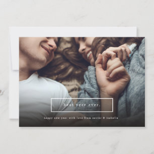 Fotokarte für das beste Jahr jedes neuen Jahres Feiertagskarte