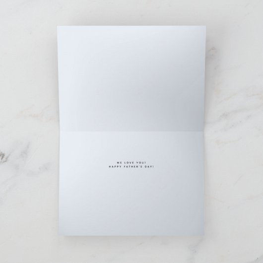 Fotokarte für den besten Vater je Vater Karte (Innenseite)