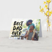 Fotokarte für den besten Vater je Vater Karte (Gelbe Blume)