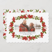 Fotokarte für den Blumenrahmen Feiertagskarte (Vorne/Hinten)