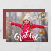 Fotokarte für den Erntedank Herbst Feiertagskarte (Vorne/Hinten)