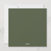 Fotokarte für den Feiertag in Foliage Feiertagskarte (Rückseite)