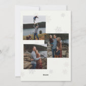 Fotokarte für den Flat Holiday Feiertagskarte (Rückseite)