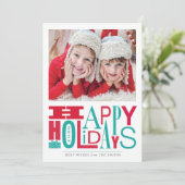 Fotokarte für den Urlaub Einladung (Stehend Vorderseite)