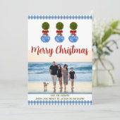 Fotokarte für den Urlaub Einladung (Stehend Vorderseite)