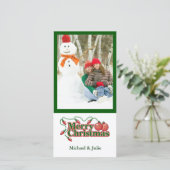 Fotokarte für den Urlaub Feiertagskarte (Stehend Vorderseite)