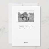 Fotokarte für den Urlaub Feiertagskarte (Rückseite)