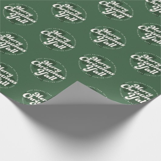 Fotokarte für den Urlaub *Frohe Weihnachten alles* Geschenkpapier (Ecke)