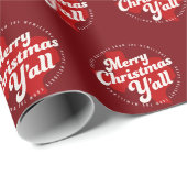 Fotokarte für den Urlaub *Frohe Weihnachten alles* Geschenkpapier (Rolleneckpunkt)