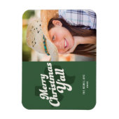 Fotokarte für den Urlaub *Frohe Weihnachten alles* Magnet (Vertikal)