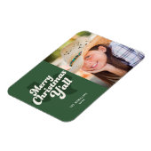 Fotokarte für den Urlaub *Frohe Weihnachten alles* Magnet (Linke Seite)