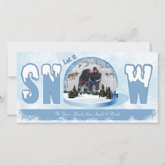 Fotokarte für den Urlaub machen Feiertagskarte (Vorderseite)