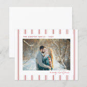 Fotokarte für den Urlaub | Moderne Weihnachten (Vorne/Hinten)