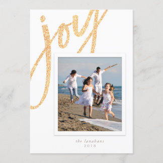 Fotokarte für den Urlaub *Sparkle Joy* Einladung