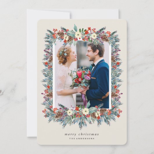 Fotokarte für den Urlaubssaal Feiertagskarte (Vorderseite)