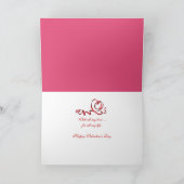 Fotokarte für den Valentinstag Feiertagskarte (Innenseite)