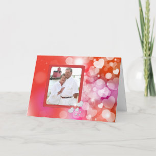 Fotokarte für den Valentinstag Feiertagskarte
