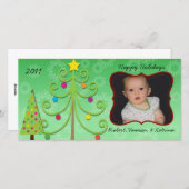 Fotokarte für den Whimsical Holiday Feiertagskarte (Vorne/Hinten)