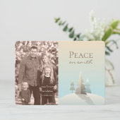 Fotokarte für den Winterurlaub Feiertagskarte (Stehend Vorderseite)