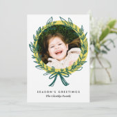 Fotokarte für den Winterurlaub Feiertagskarte (Stehend Vorderseite)