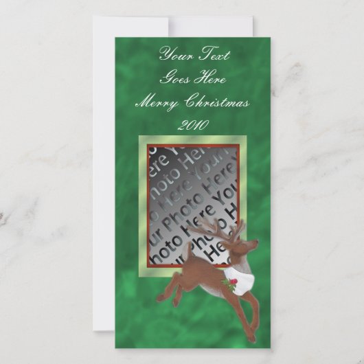 Fotokarte für die Weihnachtsreiniger Feiertagskarte (Vorderseite)