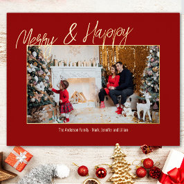 Fotokarte für Elegante Foil-Familie Folie Einladungspostkarte