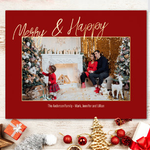 Fotokarte für Elegante Foil-Familie Folie Einladungspostkarte