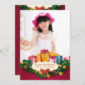 Fotokarte für Feiertage Feiertagskarte (Vorne/Hinten)