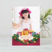 Fotokarte für Feiertage Feiertagskarte (Stehend Vorderseite)