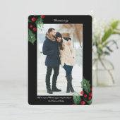 Fotokarte für Feiertage Feiertagskarte (Stehend Vorderseite)