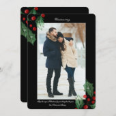 Fotokarte für Feiertage Feiertagskarte (Vorne/Hinten)